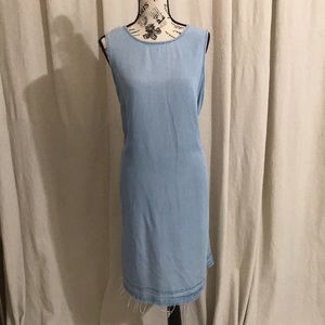 Chambray sheath dress